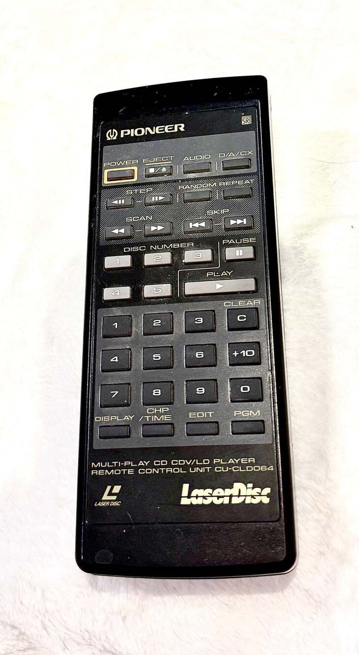 Pioneer CU-CLD064 Multi-Play CD CDV/LD LaserDisc Player Remote Control